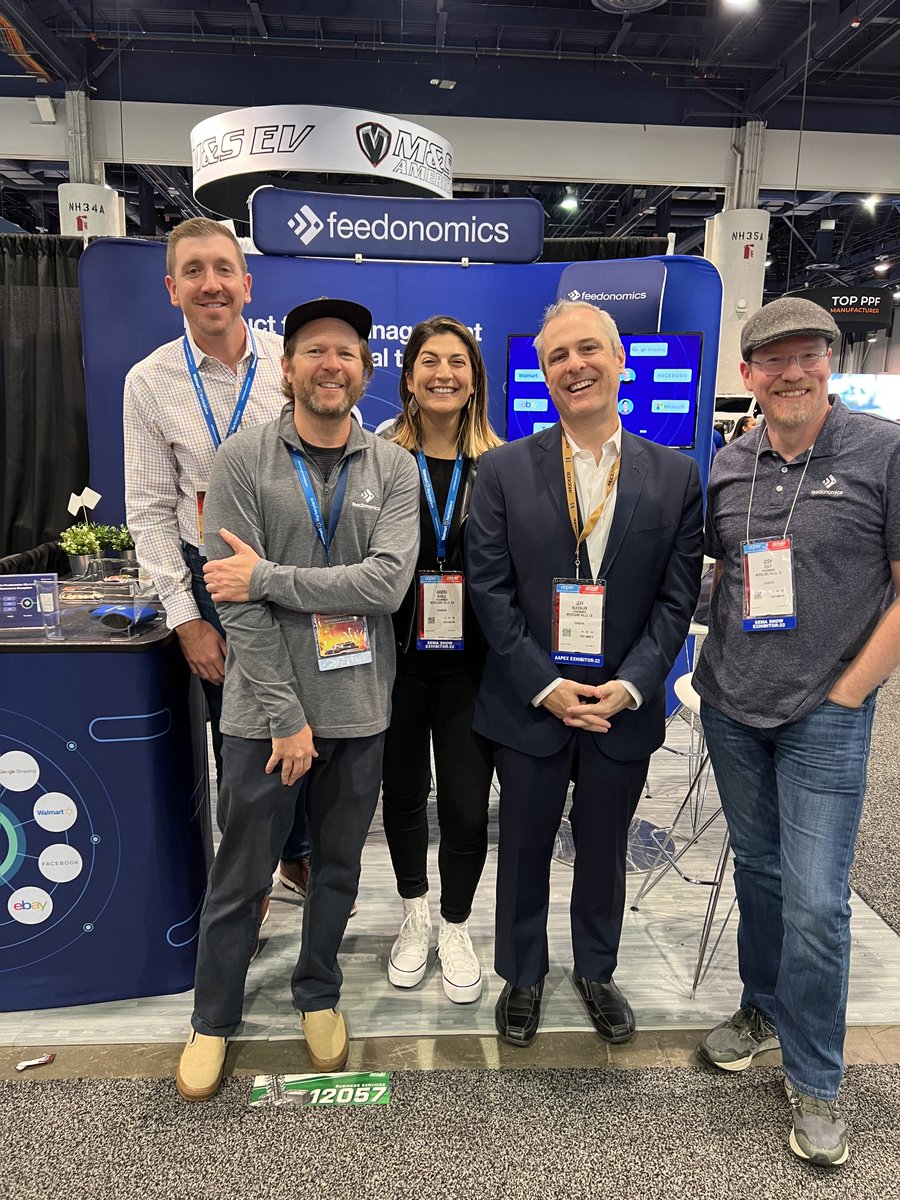 Feedonomics's tweet photo. We had a blast at the @SEMASHOW in Las Vegas last week. It was great to see some cool cars and chat with everyone who stopped by our booth and said hi! Shout out to the group of amazing Feedos that represented us at the show.🚗🏎️

#semashow #sema2022 #feedonomics #ecommerce https://t.co/FdFBAYdtu2