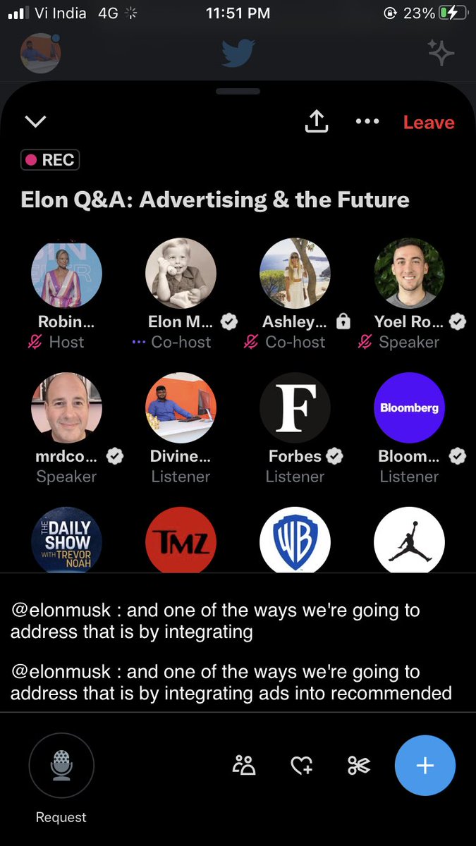 DevineFernando's tweet photo. Elon musk live speech 🎤 Will twitter cost minimum 8 $ per month in upcoming days to avoid unnecessary accounts 😅 #ElonMusk  @elonmusk  

Great idea sir ji 😍🔥🔥🔥 https://t.co/pR4UdNQQYw