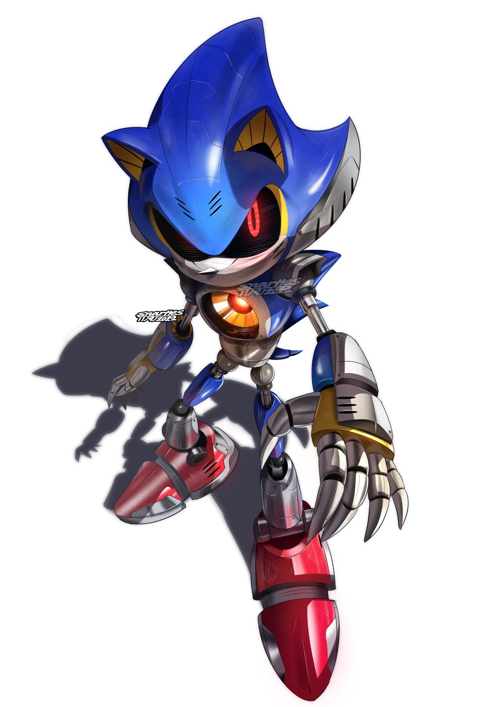 🔪Emma🔪 on X: playing around with metal sonic designs