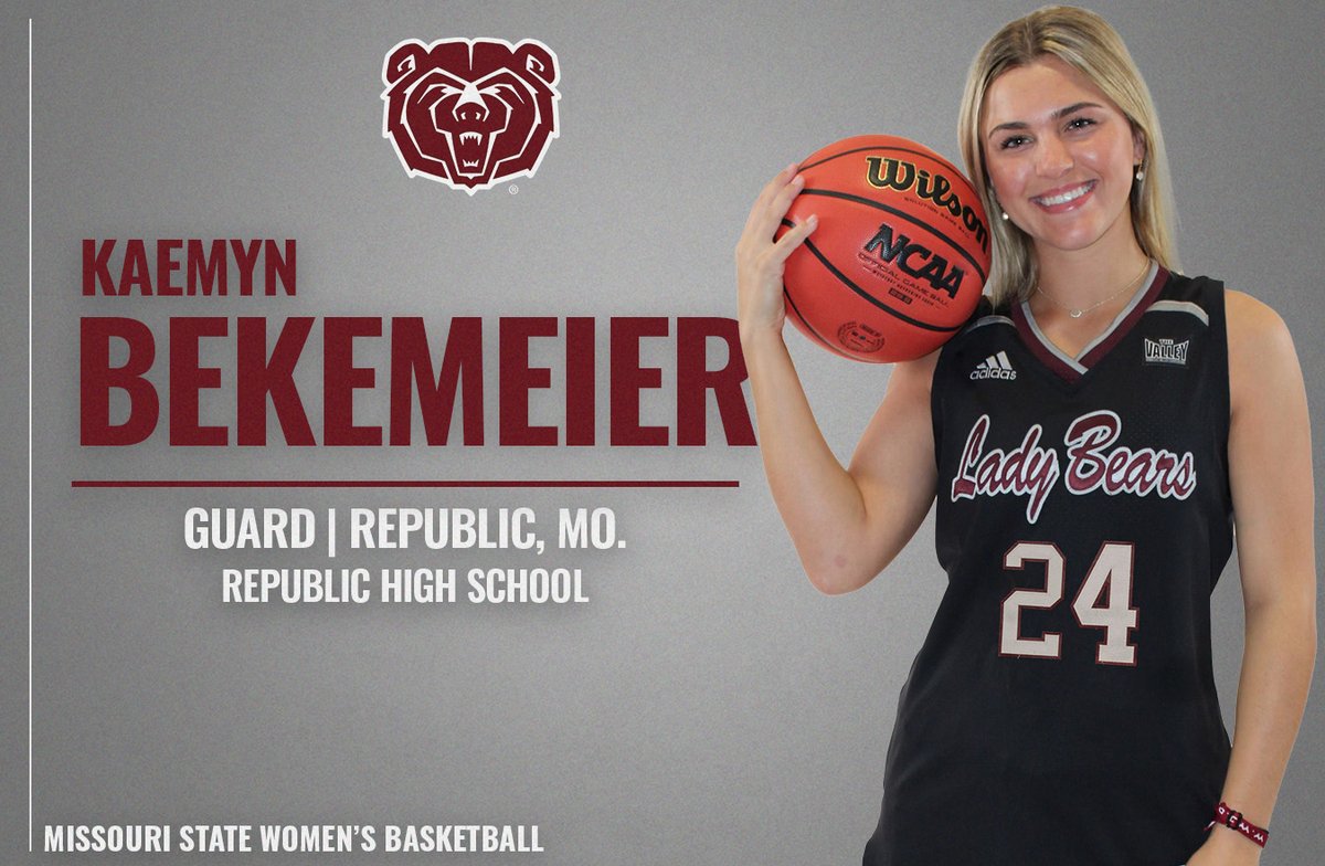 Missouri State Lady Bears (@mostatewbb) on Twitter photo Welcome to the Lady Bear family, ๐๐๐๐ฆ๐ฒ๐ง!
#MSULadyBears | <a href="/KaemynBek/">Kaemyn Bekemeier</a> Welcome to the Lady Bear family, ๐๐๐๐ฆ๐ฒ๐ง!
#MSULadyBears | <a href="/KaemynBek/">Kaemyn Bekemeier</a>