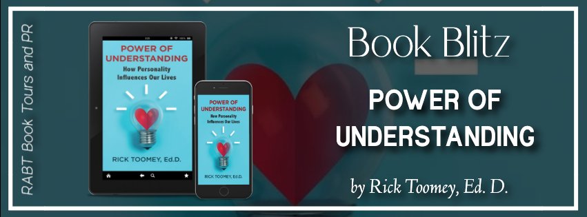 susanfree16's tweet image. 𝘽𝙤𝙤𝙠 𝘽𝙡𝙞𝙩𝙯 📚
Power of Understanding by Rick Toomey, Ed.D. – How Personality Influences Our Lives – Nonfiction  

Amazon: amzn.to/3zO0wsx

@RABTBookTours #RABTBookTours #PowerofUnderstanding #RickToomeyEdD #Nonfiction
