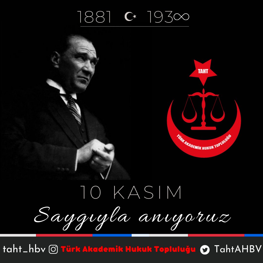 Cumhuriyetimizin kurucusu Ulu Önder Gazi Mustafa Kemal Atatürk'ü aramızdan ayrılışının 84. yılında saygıyla anıyor; açmış olduğu aydınlık yolda hiç durmadan yürüyeceğimize bir kez daha söz veriyoruz.

Sevgi ve minnetle...🖤❤️