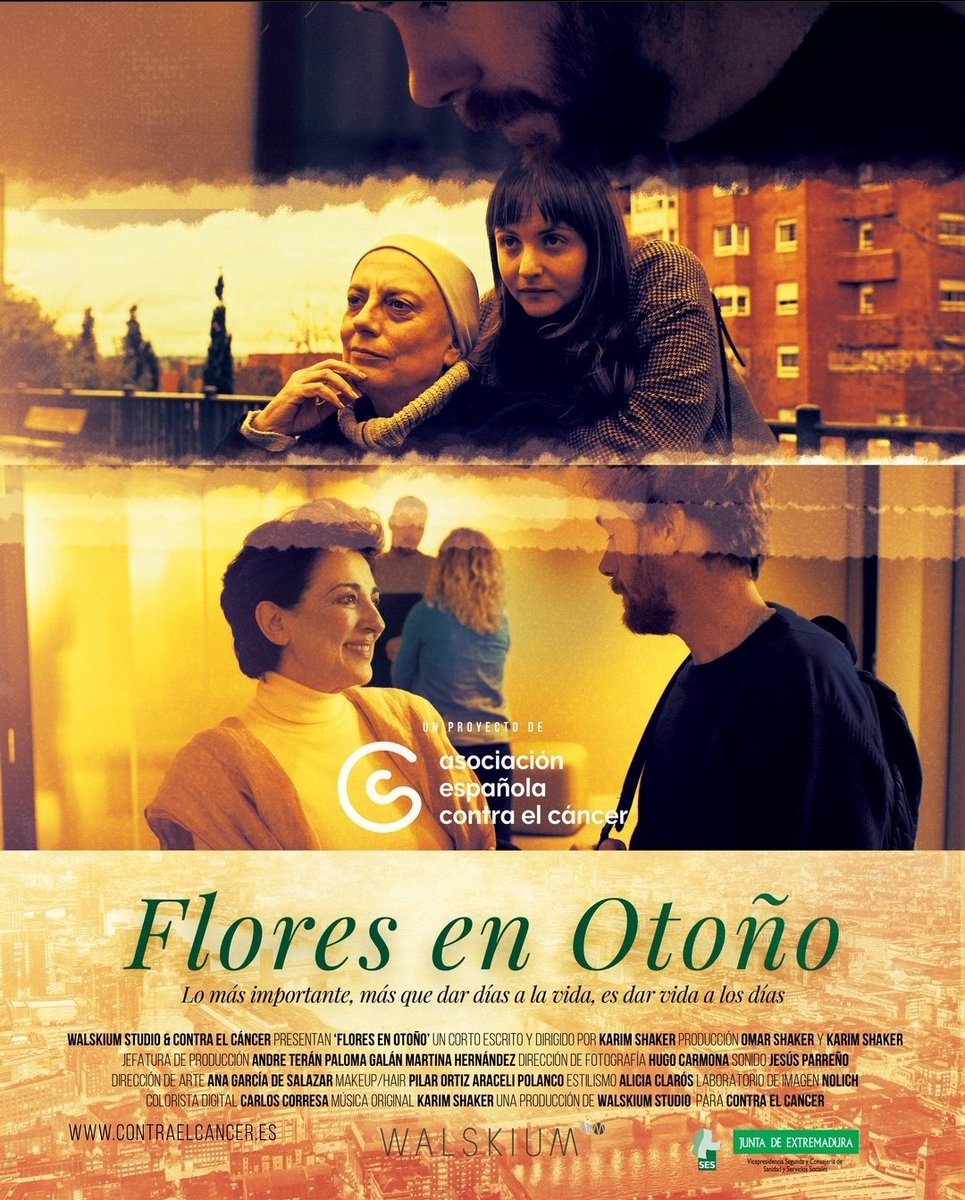 Tuve la suerte de acudir al rodaje de esta joya que nos regaló <a href="/Sprocket_es/">Karim Shaker</a> <a href="/walskium/">Walskium</a> y que se estrenó en oct20. Una desgarradora historia que resalza la TAN NECESARIA figura del cuidador.
De obligada visualización: youtu.be/7rVkvvqxIoI
@JuntaEx_Sanidad 
@SaludExtremadur