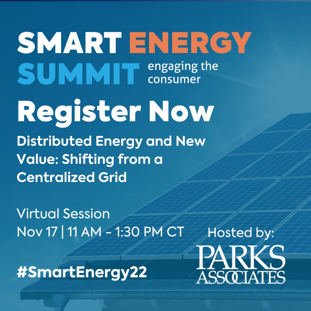 cwhiteinsights's tweet image. Register now for our virtual Smart Energy Summit conference session addressing how the industry is working to educate consumers about the transformation of the energy grid to decentralized and managed. 📲☀⚡

bit.ly/3DVtfOD

#SmartEnergy22 #energy #distributedenergy