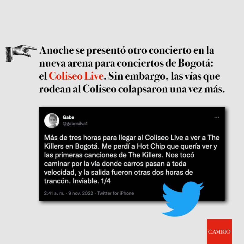 estoescambio's tweet photo. Los constructores del Coliseo Live no tuvieron en cuenta los problemas que causarían en la zona. En cambio, lograron modificaciones en las licencias, otorgadas por un secretario de planeación que fue a la vez uno de los ingenieros del coliseo.