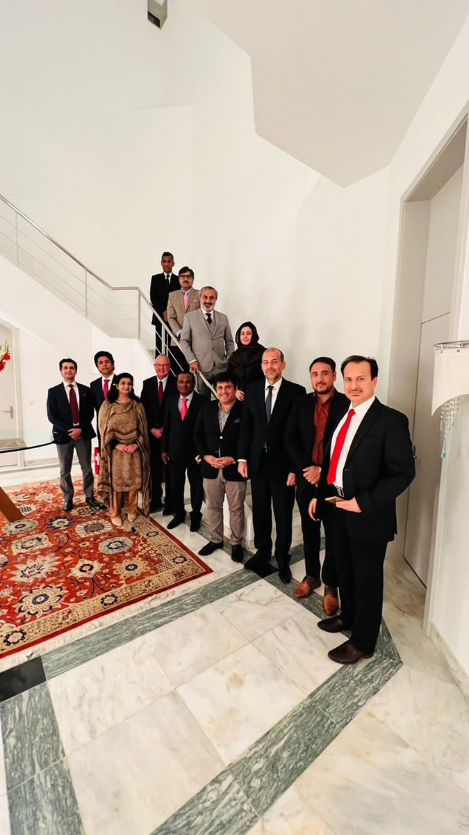 SwissAmbPak's tweet photo. Insightful and thought-provoking globally synchronized 6th Geneva Centre of Security Policy (GCSP's) Global Alumni Networking Night hosted by Ambassador Georg Steiner at his residence in Islamabad on 9th November manifested the true spirit of GCSP.  @TheGCSP, @gcsp_alumni https://t.co/3u7hogA37v