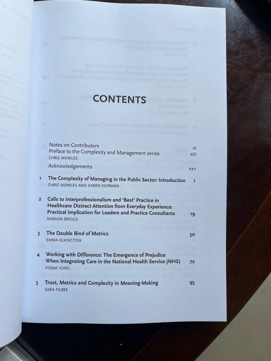I was delighted to be asked contribute a chapter to this Complexity and the Public Sector book. Many thanks to @ProfChrisMowles and @ProfKarenNorman for involving me in to the conversation. The book is a radical challenge to existing orthodoxies about public sector management.