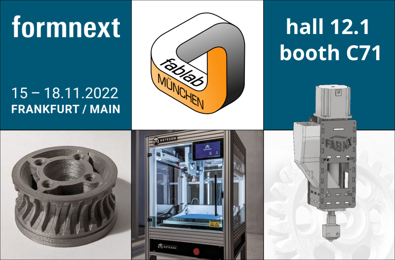 FabMX (@projectfabmx) on Twitter photo We are at @formnext_expo next week! Meet us at the <a href="/FabLabMuc/">FabLab München e.V.</a> booth, where we show our metal 3d printer with the open-hardware pellet extruder We are at @formnext_expo next week! Meet us at the <a href="/FabLabMuc/">FabLab München e.V.</a> booth, where we show our metal 3d printer with the open-hardware pellet extruder