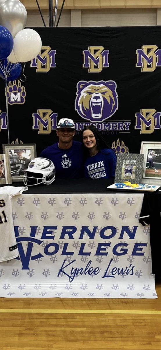 Extremely proud of one of our own Kynlee Lewis. Phenomenal athlete and an even better person. Today she signed with Vernon College to continue her softball and academic career. We can’t wait to see what the future holds and wish nothing but the best for her.