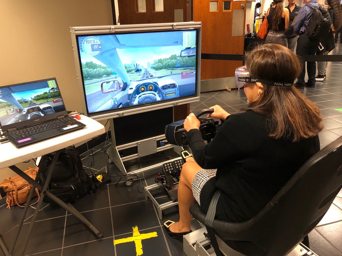 WatchURBACTamu's tweet photo. This week is municipal courts week! Our team was represented at the San Antonio Municipal Court this morning with an impaired driving prevention simulator and other educational activities! So thankful for this partnership opportunity. #municipalcourtsweek https://t.co/kQyWfFyOmn