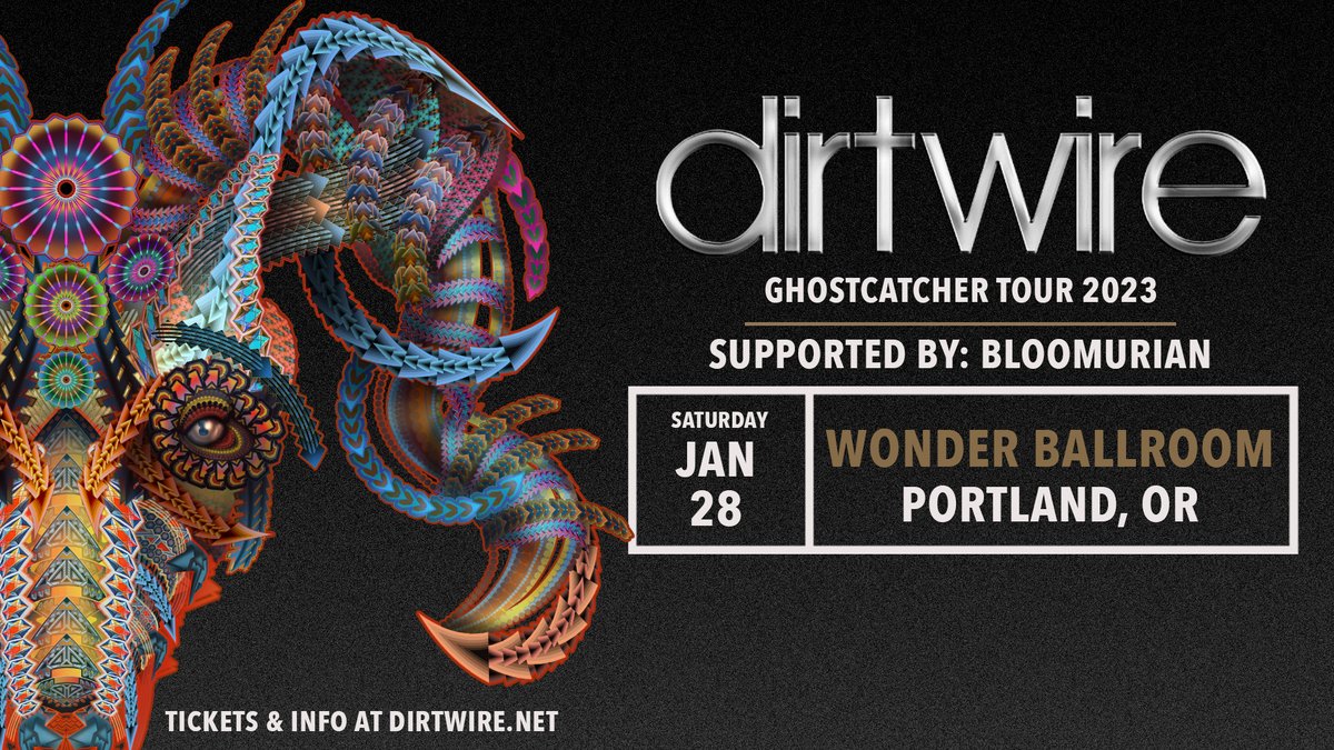 Just Announced! It's <a href="/dirtwire/">Dirtwire</a> live this January at <a href="/WonderBallroom/">Wonder Ballroom</a>. Tickets on sale this Friday.

🎟️ bit.ly/dirtwirepdx23