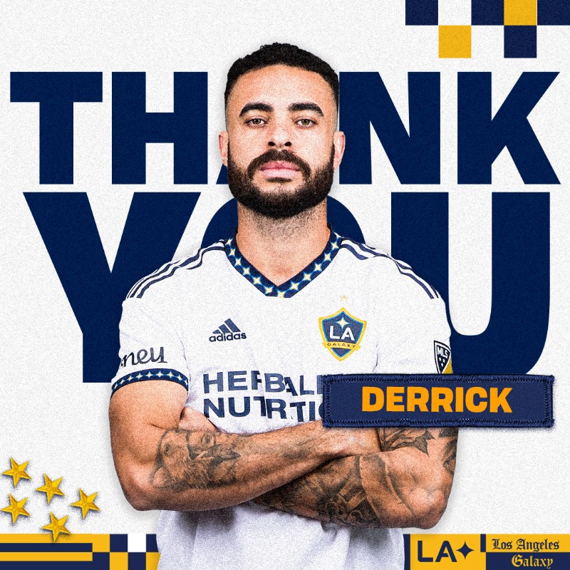 LAGalaxy's tweet photo. Thank you, Derrick 💙🤍💛

#LAGalaxy acquire $180k in 2024 GAM from @dcunited in exchange for defender Derrick Williams.