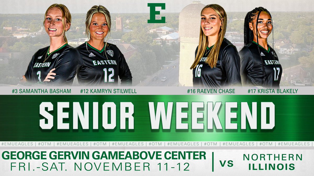 𝐌𝐀𝐓𝐂𝐇 𝐖𝐄𝐄𝐊 🦅 Senior Weekend Edition 💚 📰bit.ly/3WSaALk #EMUEagles | #OTM 🦅