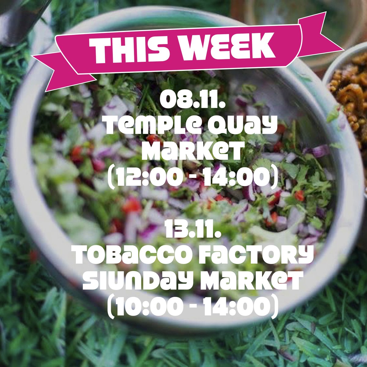 Gopal's Curry Shack (@gopalscurryshac) on Twitter photo Market week for us this week!
At <a href="/TempleQMarket/">Temple Quay Market</a> tomorrow and at <a href="/TFSundayMarket/">TobaccoFactoryMarket</a> on Sunday! See you there πΆοΈππ±π
#bristolstreetfood #indianfood #market #local #vegan #spicy #curry #lunch #thursday #sunday Market week for us this week!
At <a href="/TempleQMarket/">Temple Quay Market</a> tomorrow and at <a href="/TFSundayMarket/">TobaccoFactoryMarket</a> on Sunday! See you there πΆοΈππ±π
#bristolstreetfood #indianfood #market #local #vegan #spicy #curry #lunch #thursday #sunday