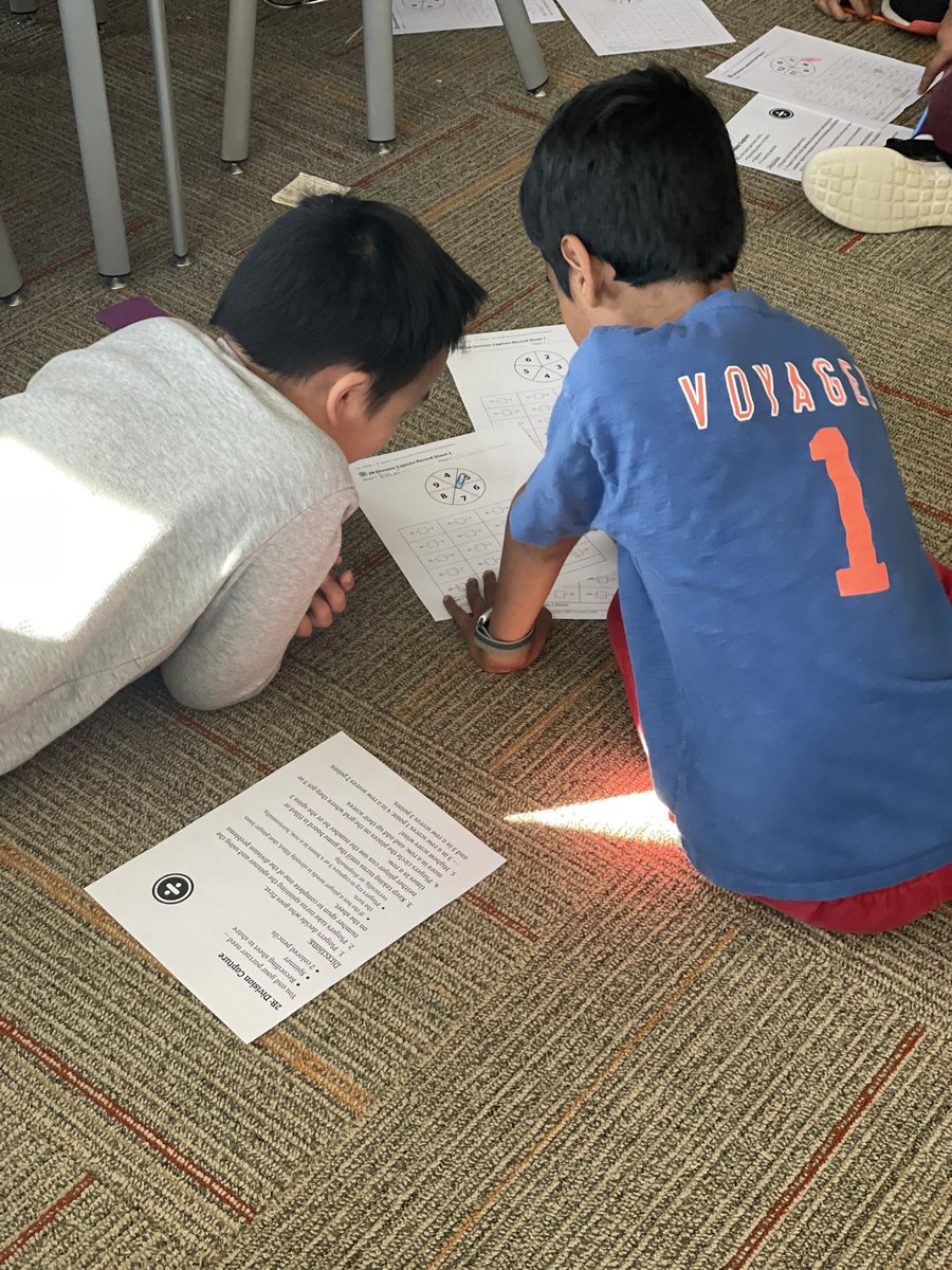ms_scott108's tweet photo. Day 6 &amp; 7 Gratitude Challenge Productive struggle in our math class this week! My students helped each other with finding time on analog clocks and solving for elapsed time. ⏰ We ended math this week with a game of Division Capture! #village #PACK 🐾 https://t.co/gCjQvDaPeI
