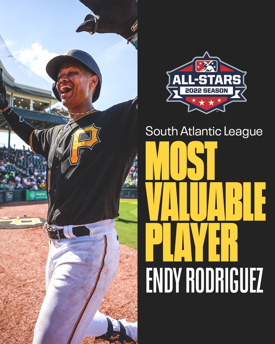YoungBucsPIT's tweet image. 2021 Florida State League MVP
2022 South Atlantic League MVP

Endy Rodriguez dominates at every level.