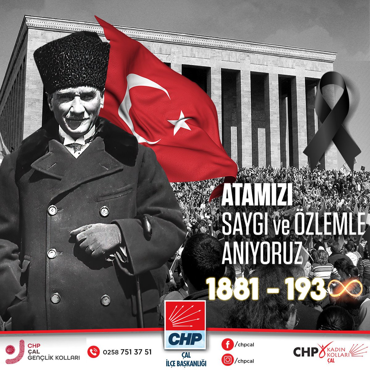 Aramızdan ayrılışının 84. Yılında  Ulu Önderimiz Gazi Mustafa Kemal Atatürk’ü minnet, saygı ve özlemle anıyoruz. Sonsuza dek izindeyiz Atam.