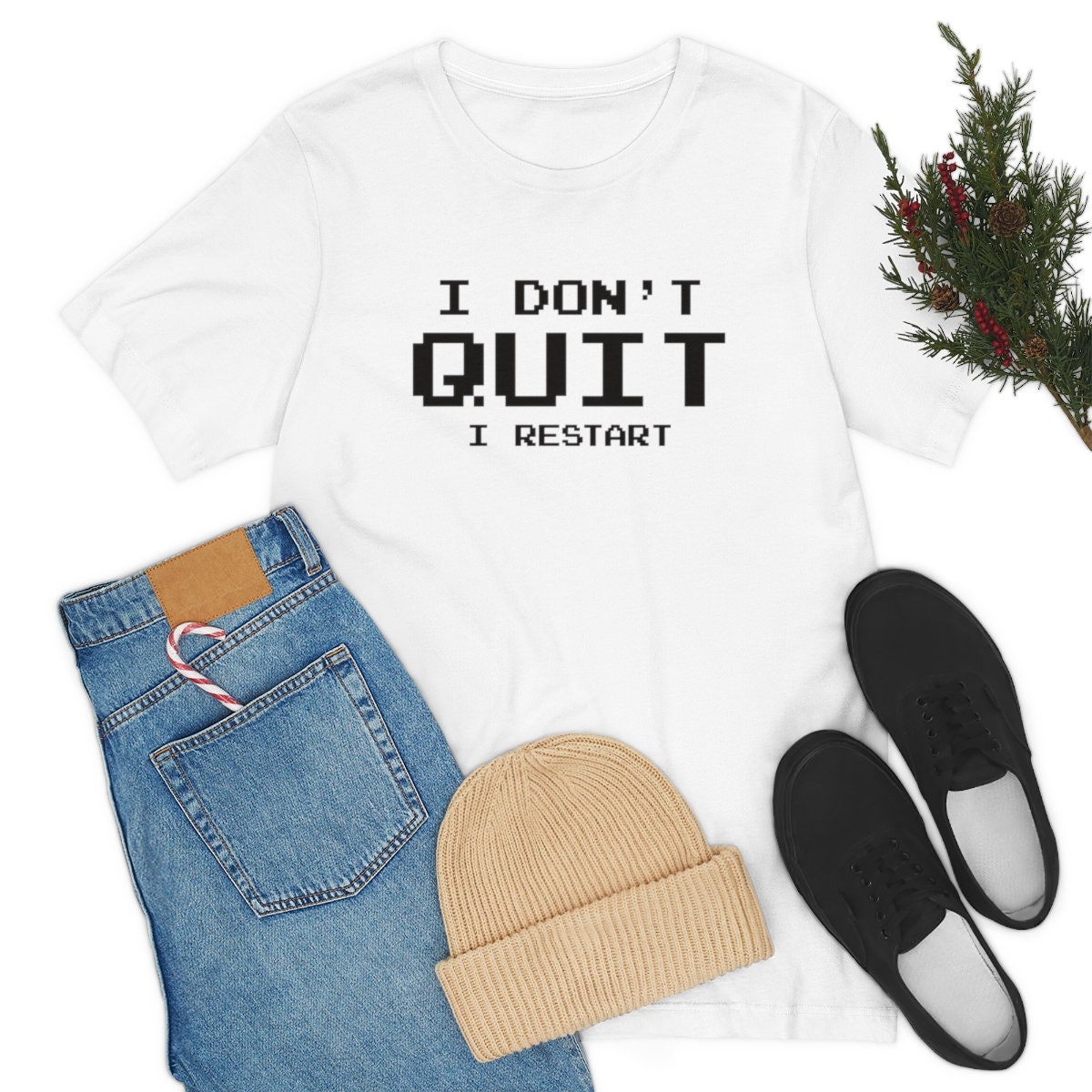 Excited to share the latest addition to my #etsy shop: I Don't Quit I Restart Tshirt,Girlfriend Shirt,Gift for Gamer,Video Games Gifts For Boy Friend Tee etsy.me/3UnleIb #giftsforhim #loveshirt #valentineshoodie #gamesweatshirt #valentinesdaygift #funnyshirt #b
