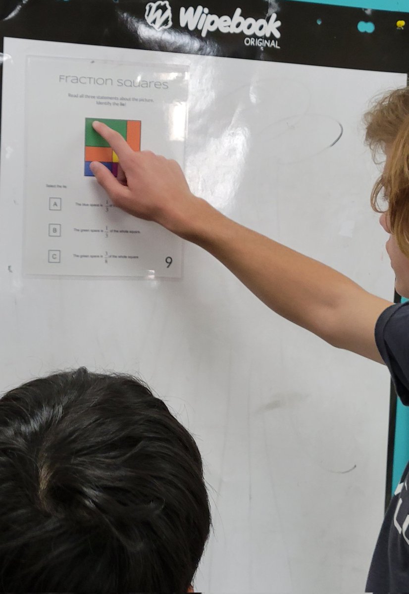 joann_sandford's tweet image. After a few days of #fractiontalks it&apos;s time for Two Truths &amp;amp; A Lie Fraction Edition!  Each group of 3 students presented their convincing proof at the end of our 10 prompt rotation.  Great conversations! 😍 @FractionTalks
#iteachmath #HRCEmath 
Try it!
docs.google.com/presentation/d…