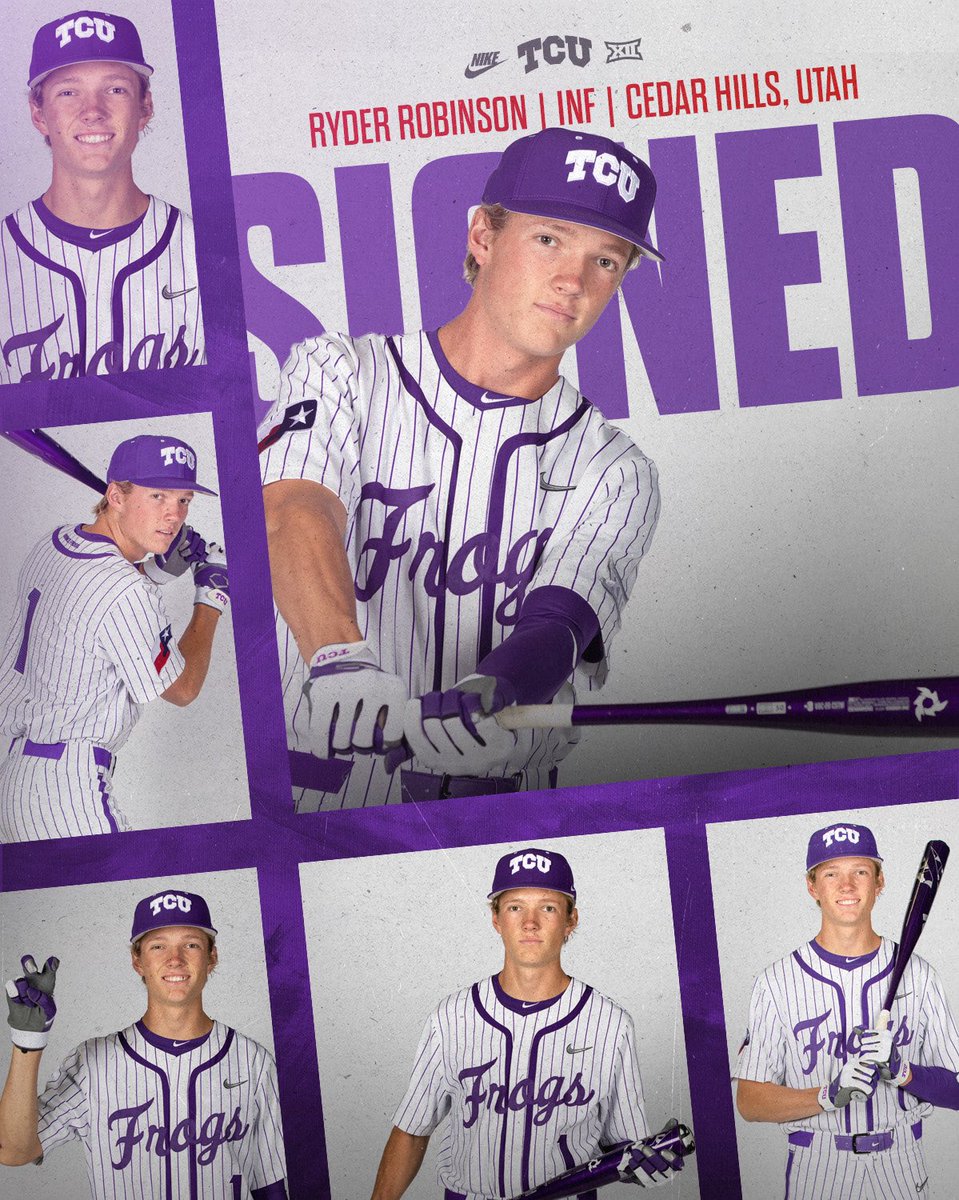 𝗪𝗲𝗹𝗰𝗼𝗺𝗲 𝘁𝗼 𝗙𝗿𝗼𝗴𝗯𝗮𝗹𝗹 𝗨𝗦𝗔

✍️ Ryder Robinson 
⚾️ Infield 
🏆 Two-time state champion and two-time first-team all-state 

#FrogballUSA | #GoFrogs