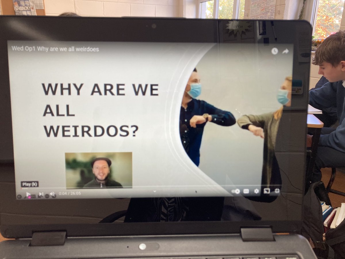 ka_munnelly's tweet photo. @stnathyscollege are excited to be taking part in the #ClimateandNatureSummit run by @IrishSchSusty. Today we listened to @galavpsychology presentation on ‘Why are we all weirdos’ which led to some interesting class discussion in 2nd year Business Studies https://t.co/w9EPLm6ZBd