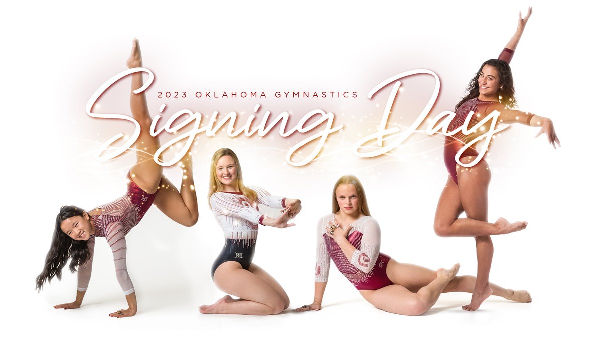 OU_WGymnastics's tweet photo. ✨ 𝐎𝐮𝐫 𝐅𝐚𝐧𝐭𝐚𝐬𝐭𝐢𝐜 𝐅𝐨𝐮𝐫 ✨

We are beyond excited to welcome 4⃣ new faces and members of the Sooner Family. 👏👏👏👏

📝 https://t.co/UXlms7ifXM  | #NationalSigningDay x #BoomerSooner https://t.co/PyrjaoTe2r