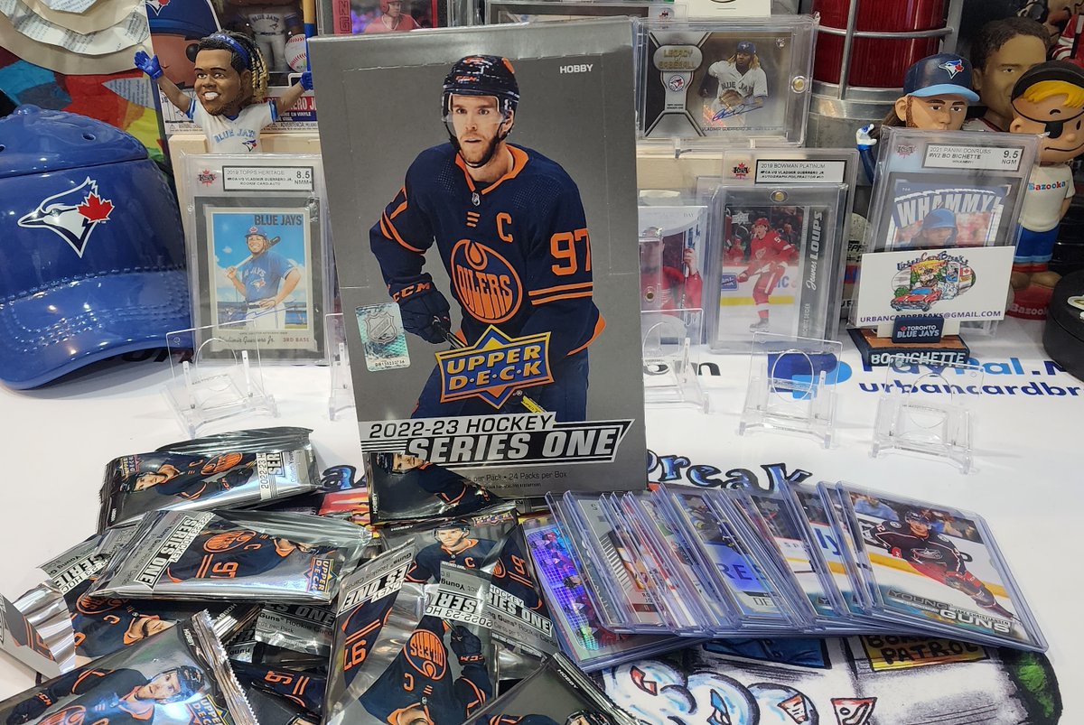 UrbanCardBreaks's tweet photo. 2022-23 Upper Deck Series 1 Hobby Box Rip Video! Collect the next NHL stars Young guns, Owen Power, Matty Beniers, Matt Boldy, Kent Johnson and more. https://t.co/QHO5sgDmav

@UpperDeckSports https://t.co/OHsI7IHHi3