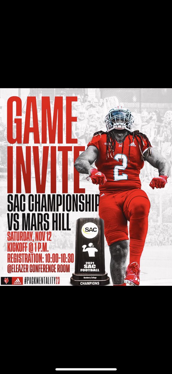 Thanks for the gameday invite <a href="/Newberry_FB/">Newberry College Football</a> 💫🔴