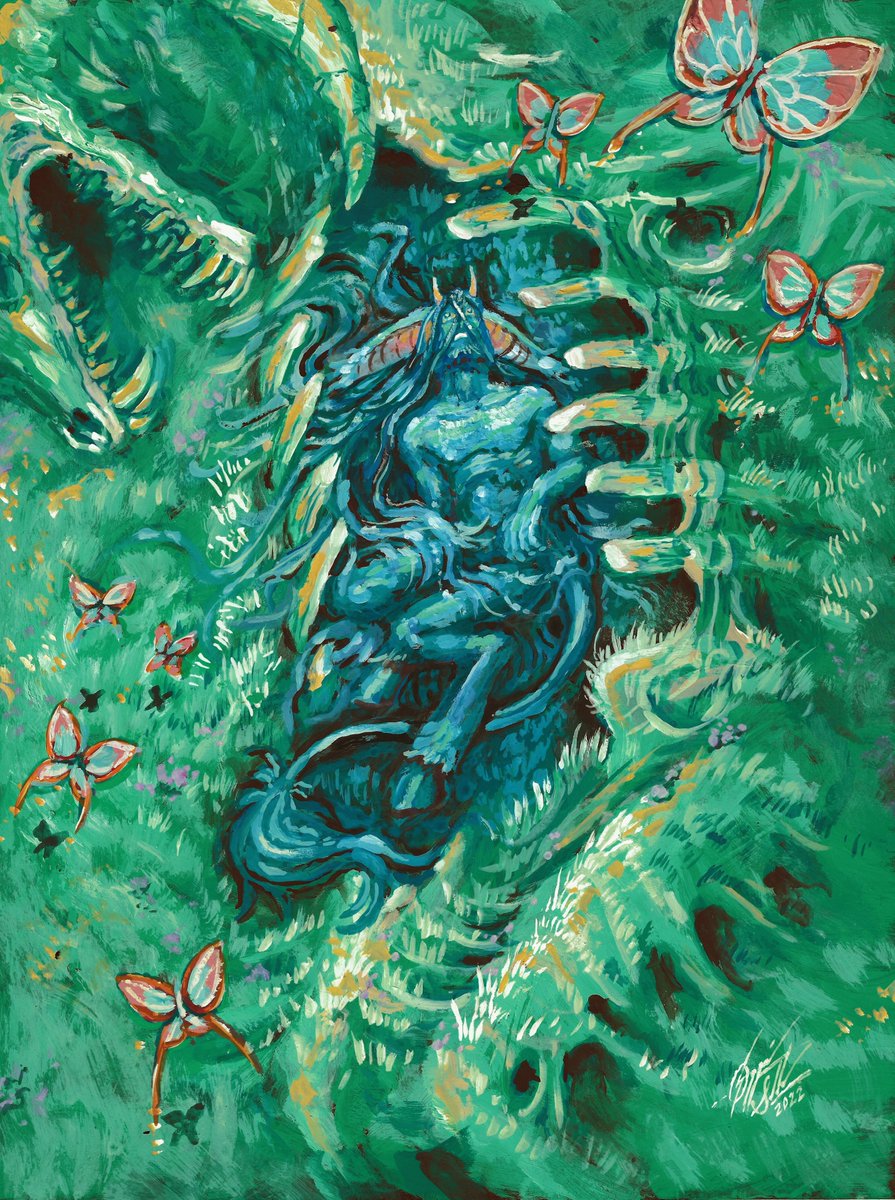 "What We Were All Along" | Gouache on Hardboard | Gift | Ozzie Sneddon 
@RierooDraws