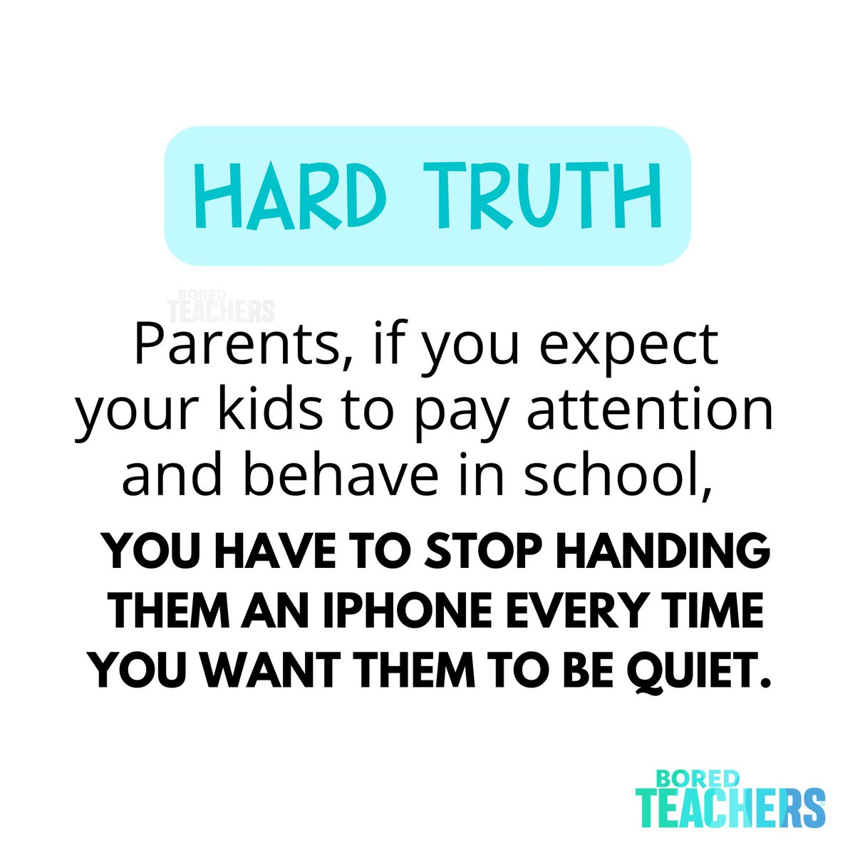 It all starts at home. #boredteachers #teacherproblems