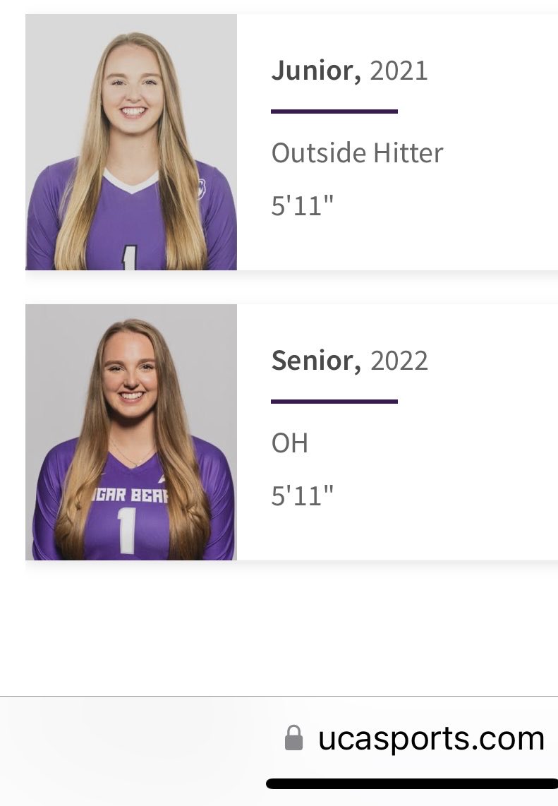 1️⃣.2️⃣.3️⃣.4️⃣  ⁦<a href="/ucavball/">UCA Volleyball</a>⁩  💜🤍⁦<a href="/Astumbough/">alexis stumbough</a>⁩ ❤️