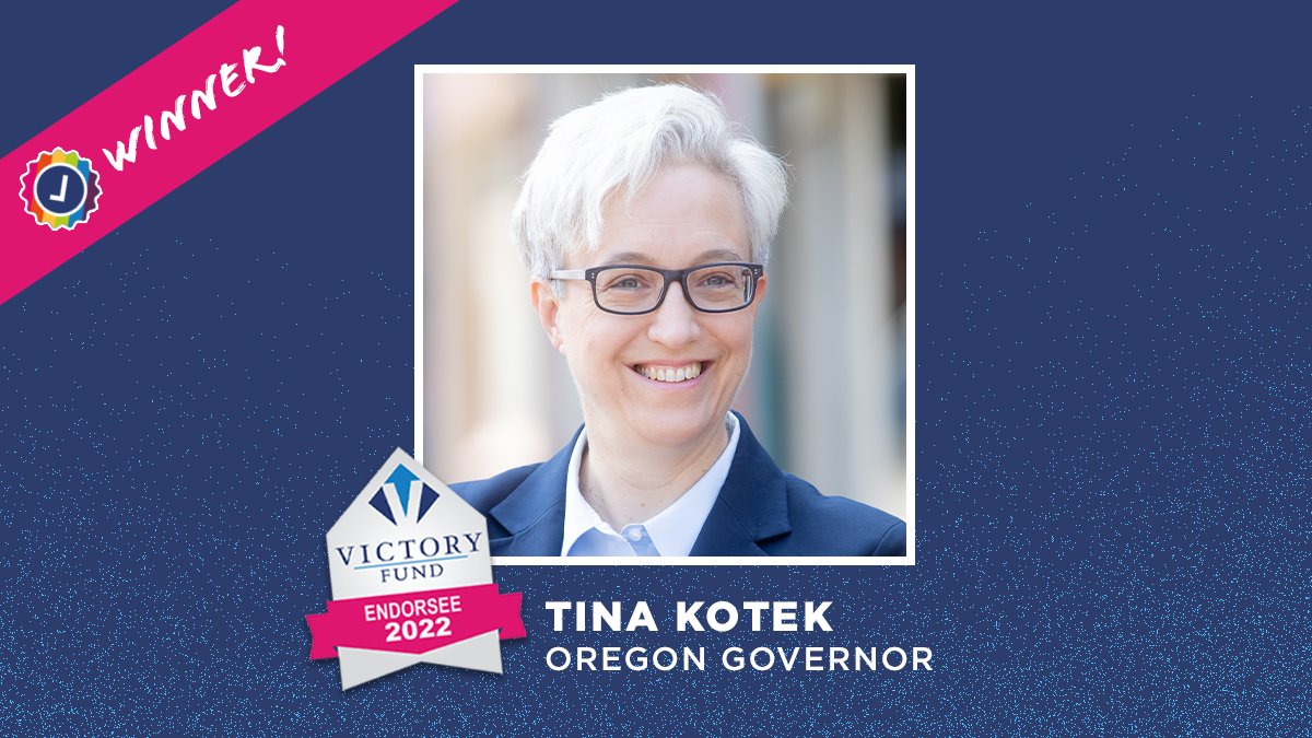 TWO LESBIAN GOVERNORS! Congratulations, @TinaKotek, on your hard-fought win.