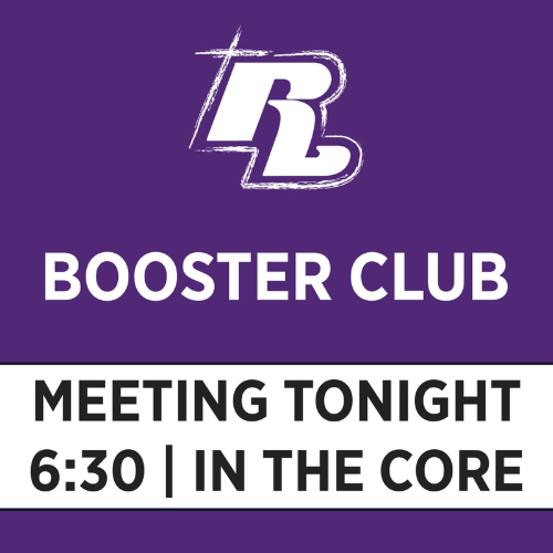 The Rockford Lutheran Booster Club is the all-school booster club/parent-teacher
organization at Rockford Lutheran Jr/Sr High School, supporting all programs, students,
faculty and staff.  All are welcome. Join the discussion tonight in the CORE at 6:30 pm!