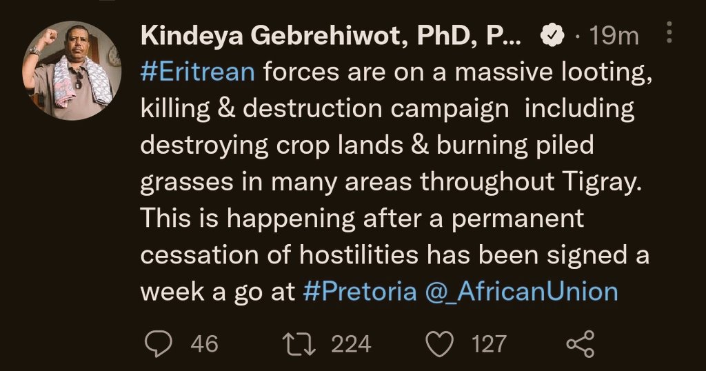 ethiopiansone's tweet photo. 🚨 @reda_getachew
This #false_information And #misguided_propaganda tweet by @ProfKindeya is recognized by #tplf? https://t.co/YZcFPZhVQB