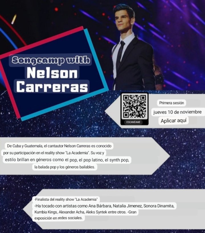 [INFO 📰] Berklee College of Music considerada la mejor Universidad de música del mundo, ubicada en Boston, Massachusetts. Tienen programas con la Asociación Estudiantil, y han incluido a Nelson en un programa que se llama "Ídolos Latinos 2023 Singers Application" +