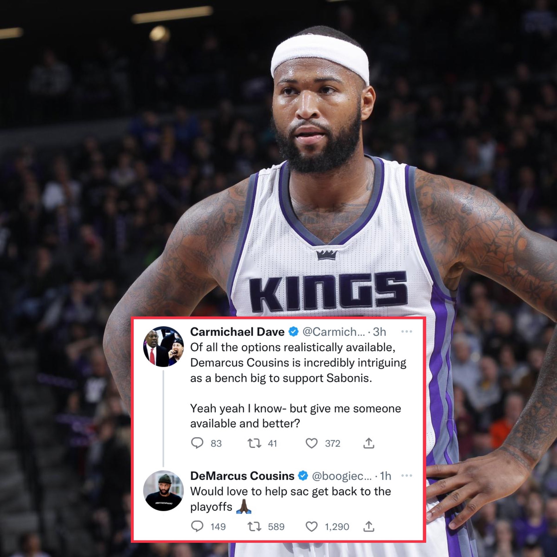 Sacramento Kings: Demarcus Cousins reunion as an option?