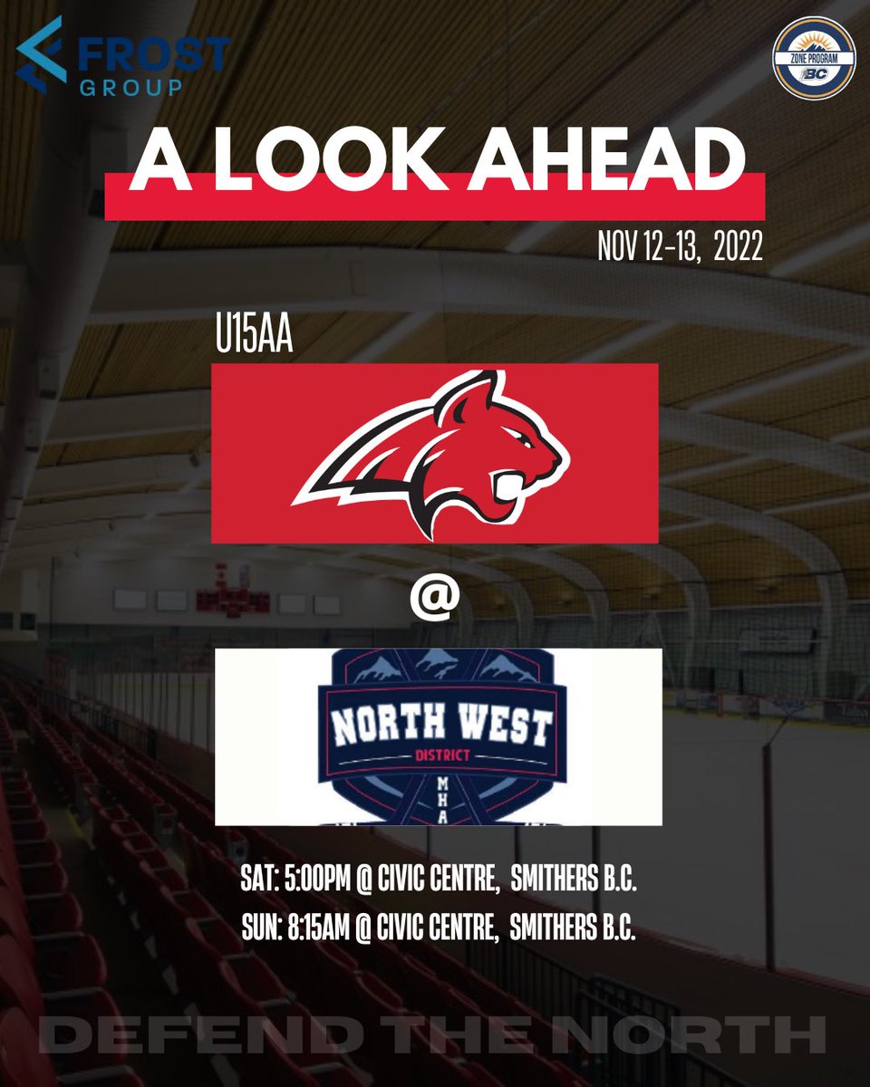 AaBobcats's tweet photo. We are on the road this weekend! 🏒

#defendthenorth https://t.co/0GuloKOhYY