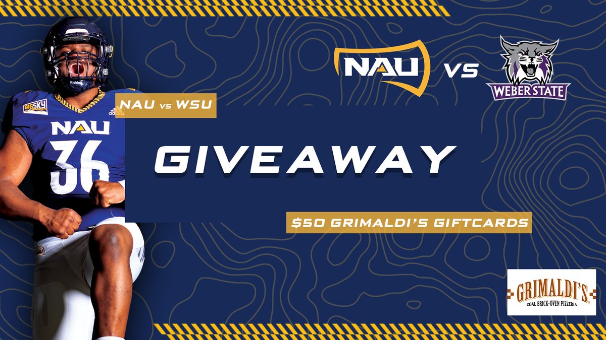 🚨 Giveaway Alert 🚨

As a thank you to our fans, you have the chance to enter to win a $50 Grimaldi's Gift Card!

Rules:
🏈Purchase a ticket using the link below
🏈Show up loud and proud on November 19th!
🏈fevo.me/grimaldis