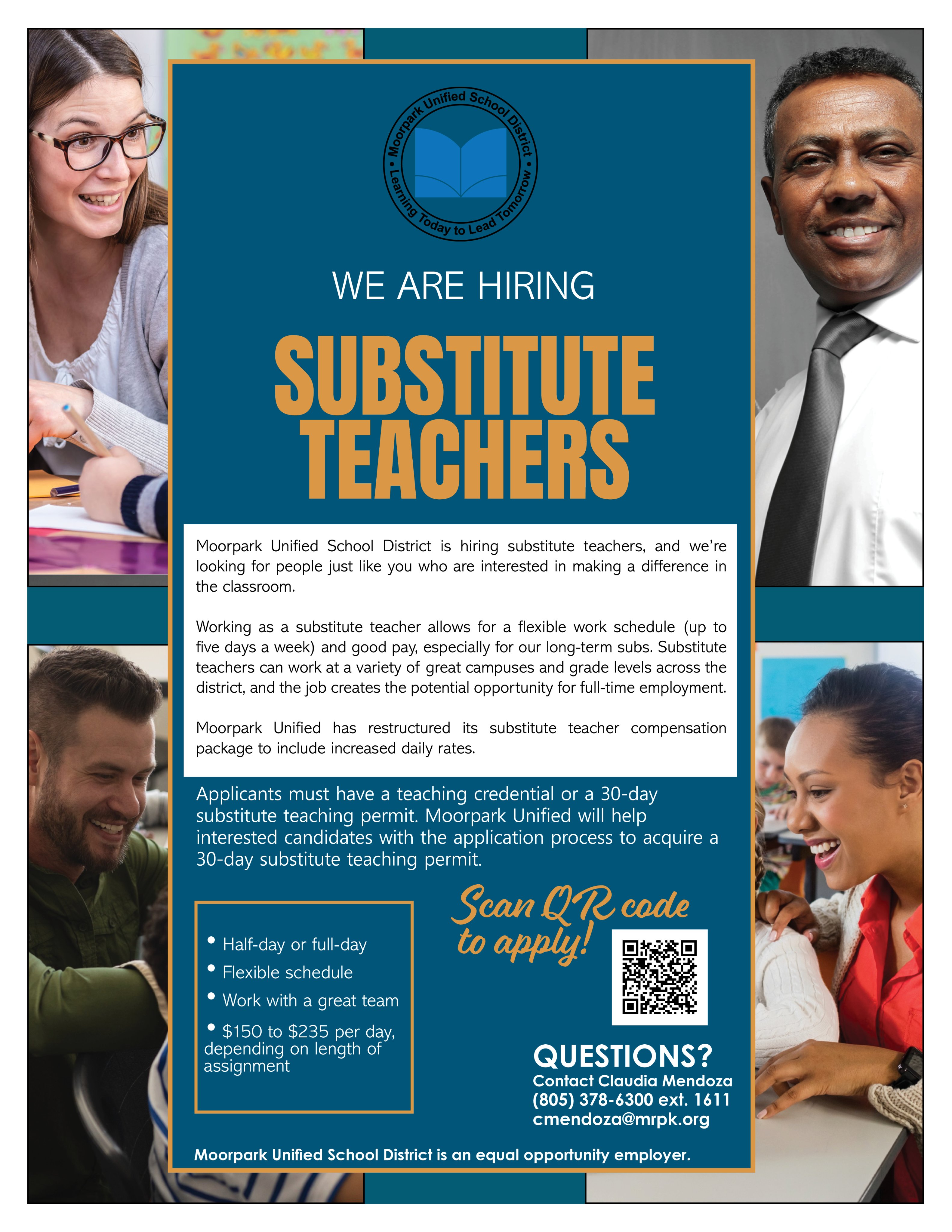 Moorpark Unified on Twitter "Moorpark Unified is hiring substitute