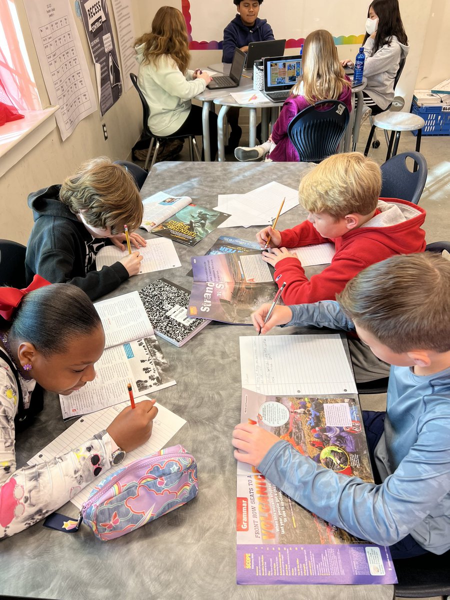 Wednesdays are Literacy Centers day! My students absolutely love centers and small groups! #ELA #6thGrade