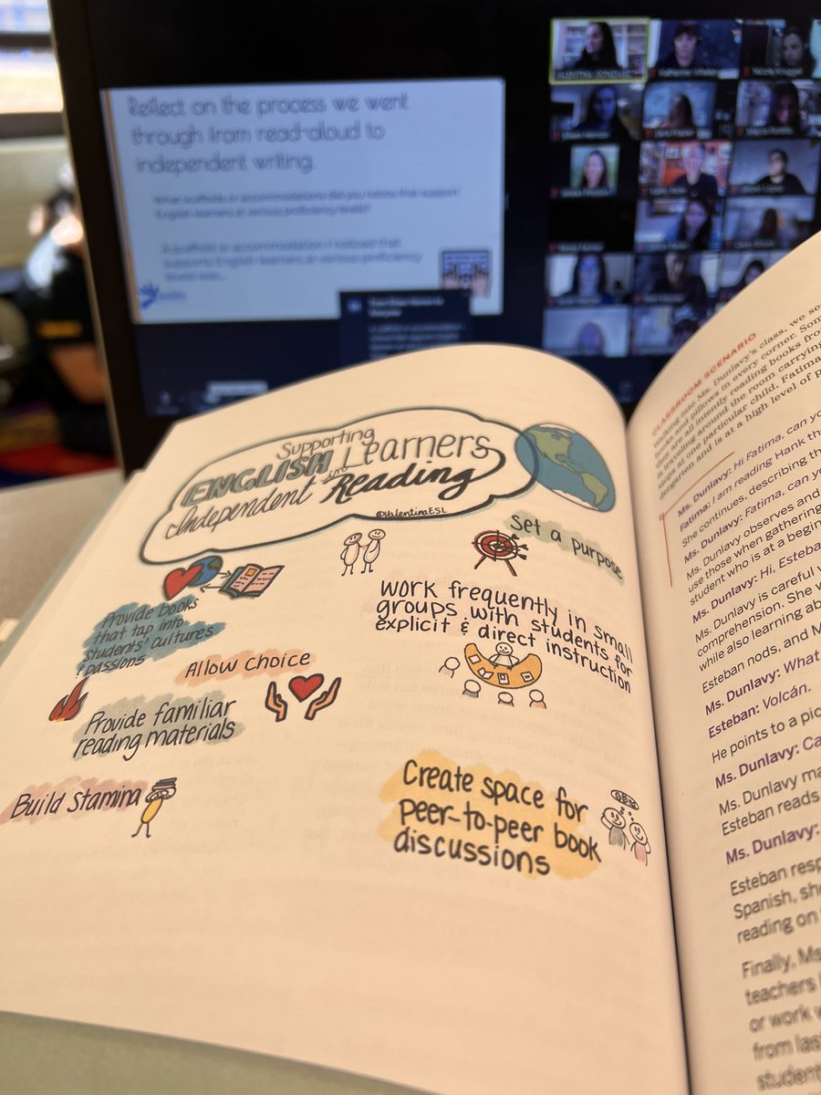 So much good discussion during Reading and Writing with EL PD with <a href="/ValentinaESL/">🌍 ναℓєηтιηα gσηzαℓєz</a>! Would highly recommend her book Reading and Writing with ELs to all educators. <a href="/Falling_CreekES/">Falling Creek ES</a>