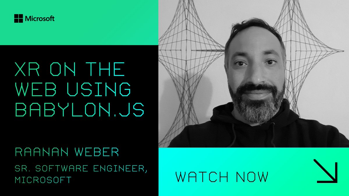 Learn about Babylon.js and its extensive XR capabilities for building AR and VR experiences for the web with <a href="/RaananW/">Raanan Weber</a>. #WebXR #Babylon #MixedReality 
msft.it/6019dUTbW