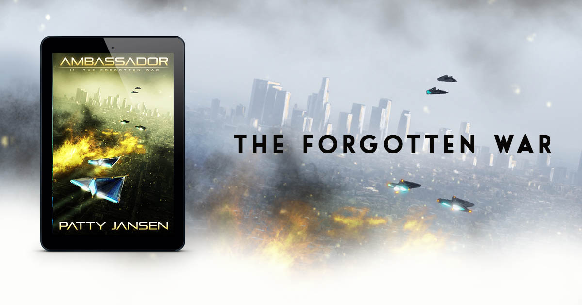 Ambassador 11: The Forgotten War. Looking uncomfortably at the future US #scifi #books audiobook pattyjansen.com/pages/ambassad…