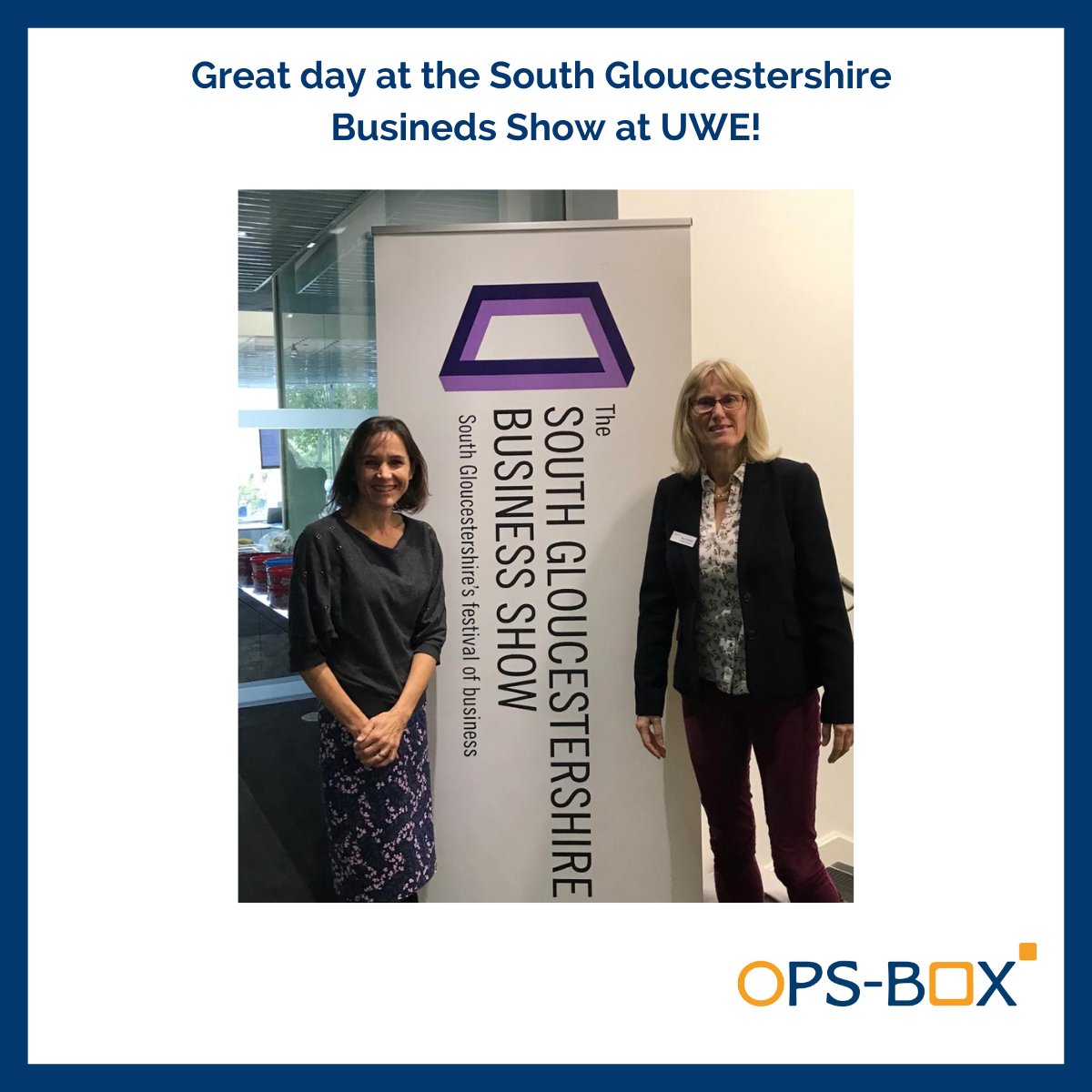 Liz &amp; Pam had a great day at the South Gloucestershire Business Show at UWE today.

Great presentations, discussions &amp; businesses!