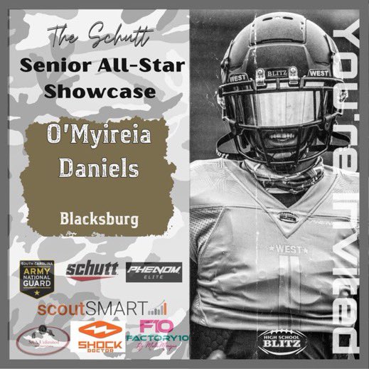 Thanks to <a href="/HighSchoolBlitz/">High School Blitz</a> for the invite to play in the senior all star game !! <a href="/TheREALCoach_B/">CoachEm-Up🏈</a> <a href="/IcoachBobby/">Bobby Rodgers</a> <a href="/BlacksburgFB/">Blacksburg Football</a>