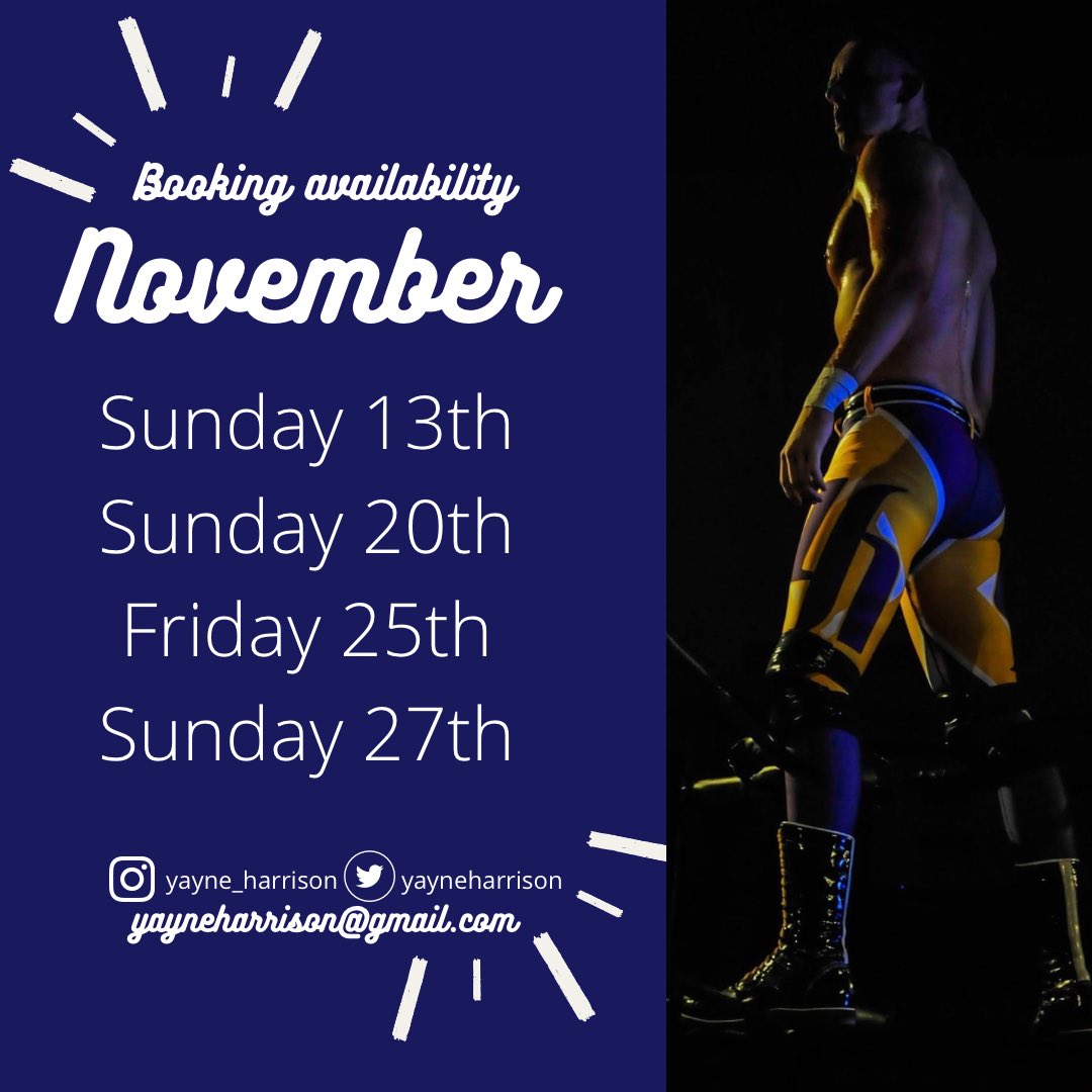 Available for bookings!