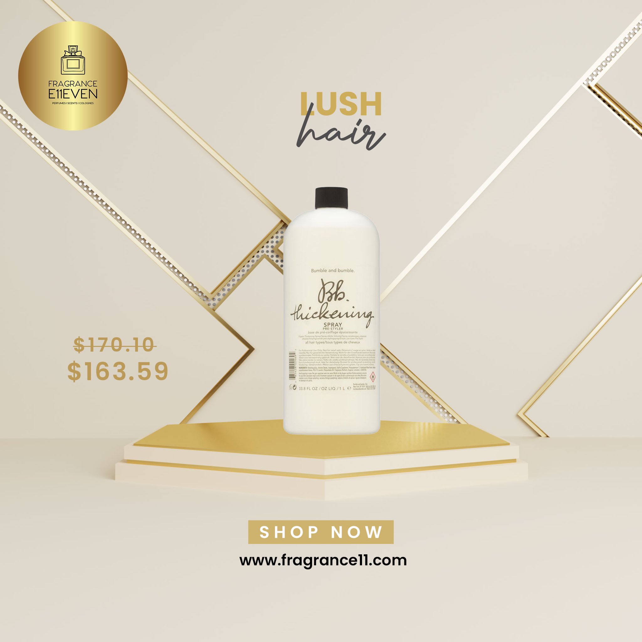 FRAGRANCE E11EVEN on X: Bumble and bumble's Thickening Spray is a  pre-styling spray helps create lasting lift, volume, and body - for a lush,  plush blow dry. #fragrance11 #fragrance #fragrances #scentoftheday  #fragrancelover #