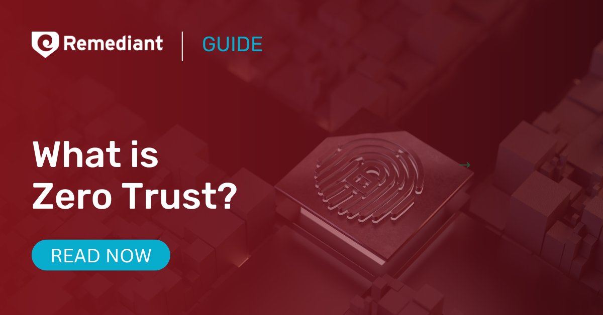 Remediant's tweet image. What is Zero Trust? And how does it pertain to #privilegeaccessmanagement? Read about four core concepts of the Zero Trust model and what they mean to protecting access: remediant.com/what-is-zero-t….

#PAMplus