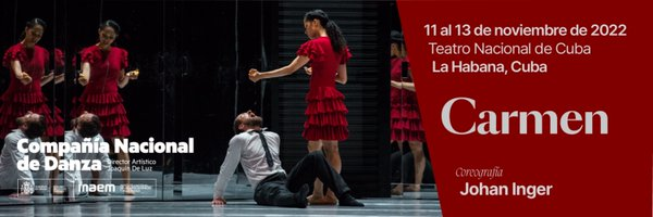 EmbEspCuba's tweet photo. ¡Cuenta atrás para #Carmen, de #JohanInger, interpretada por la @CNDanza bajo la dirección de #JoaquíndeLuz en el @TNCubaOficial!
El #27FIBLH se despide por todo lo alto, después de haber contado con grandes artistas españoles. ¡Enhorabuena! @culturagob @INAEM_Cultura https://t.co/S869tCycMN