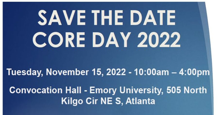 Save the date! We are having in person voting for the Integrated Cellular Imaging-Core Day 2022 Image Competition. November 15th 10am-4pm at Core Day in the Convocation Hall (Emory Quad). @EmoryPediatrics @WinshipAtEmory Emory CellBiology @coulterBME @PharmChemBio